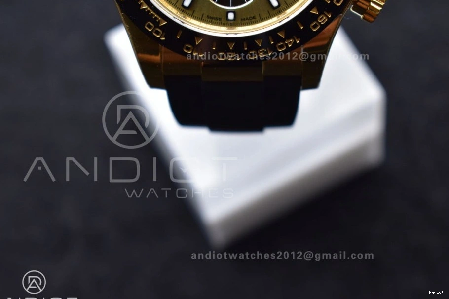 Steel Strap flex on Best Daytona DD4130 1:1 904L VSF Dial 116518 Edition YG Oyster 0223